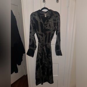 H&M button-down dress with tie